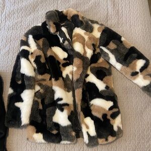 Faux fur coat